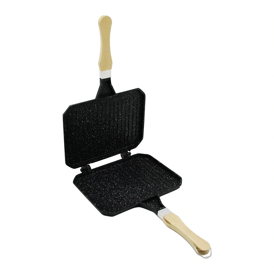 NUR IŞIKLAR ( LÜKS ) ( PLASTİK SAPLI ) ( İÇ DIŞ GRANİT ) EL TOST MAKİNESİ*20