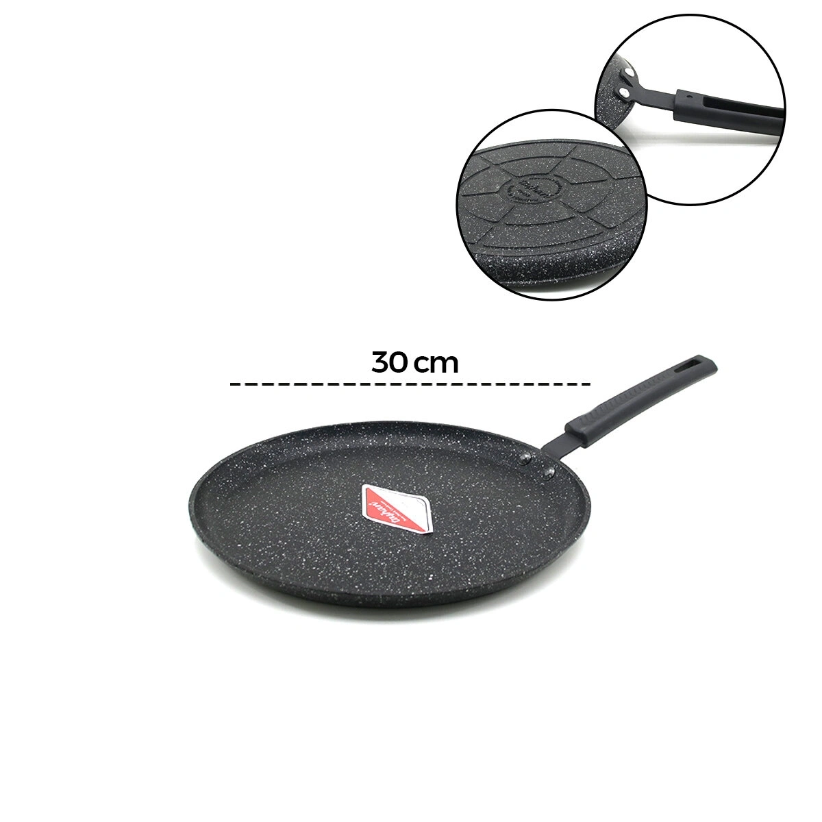 TAŞHAN TR-34-K-098750 ( 30CM ) TAŞHAN DÖKÜM KREP TAVA*20