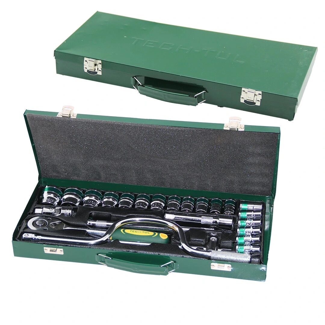 TECH-TUL TT-106 MIRROR ( 24PCS ) LOKMA SETİ ( METAL ÇANTALI )*1