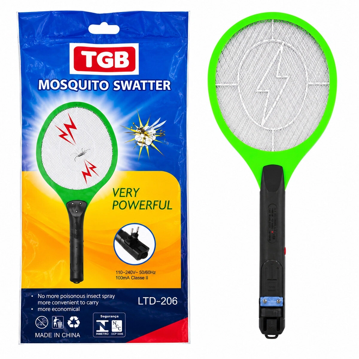 TGB-8097 LTD-206 ( RAKET MODELİ ) ( FİŞ SARJLI ) ELEKTRONİK SİNEK ÖLDÜRÜCÜ CIZ MAKİNE*60