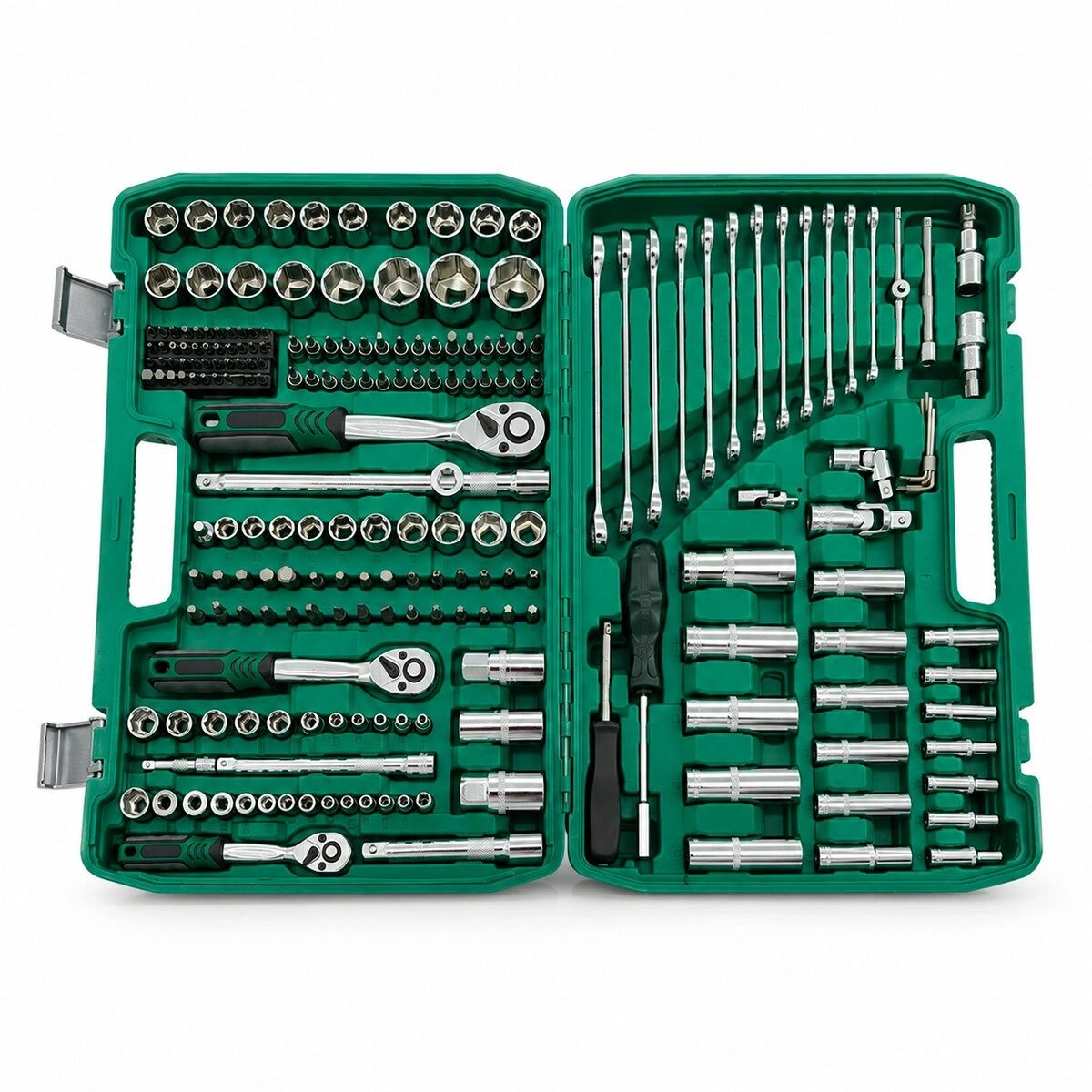 TOOLS MAN ( 216PCS ) LOKMA SETİ ( LOKMA & SOKET & BİTS ADAPTÖR & 3AD.CIRCIR KOLU ) ( PLASTİK ÇANTALI )*4
