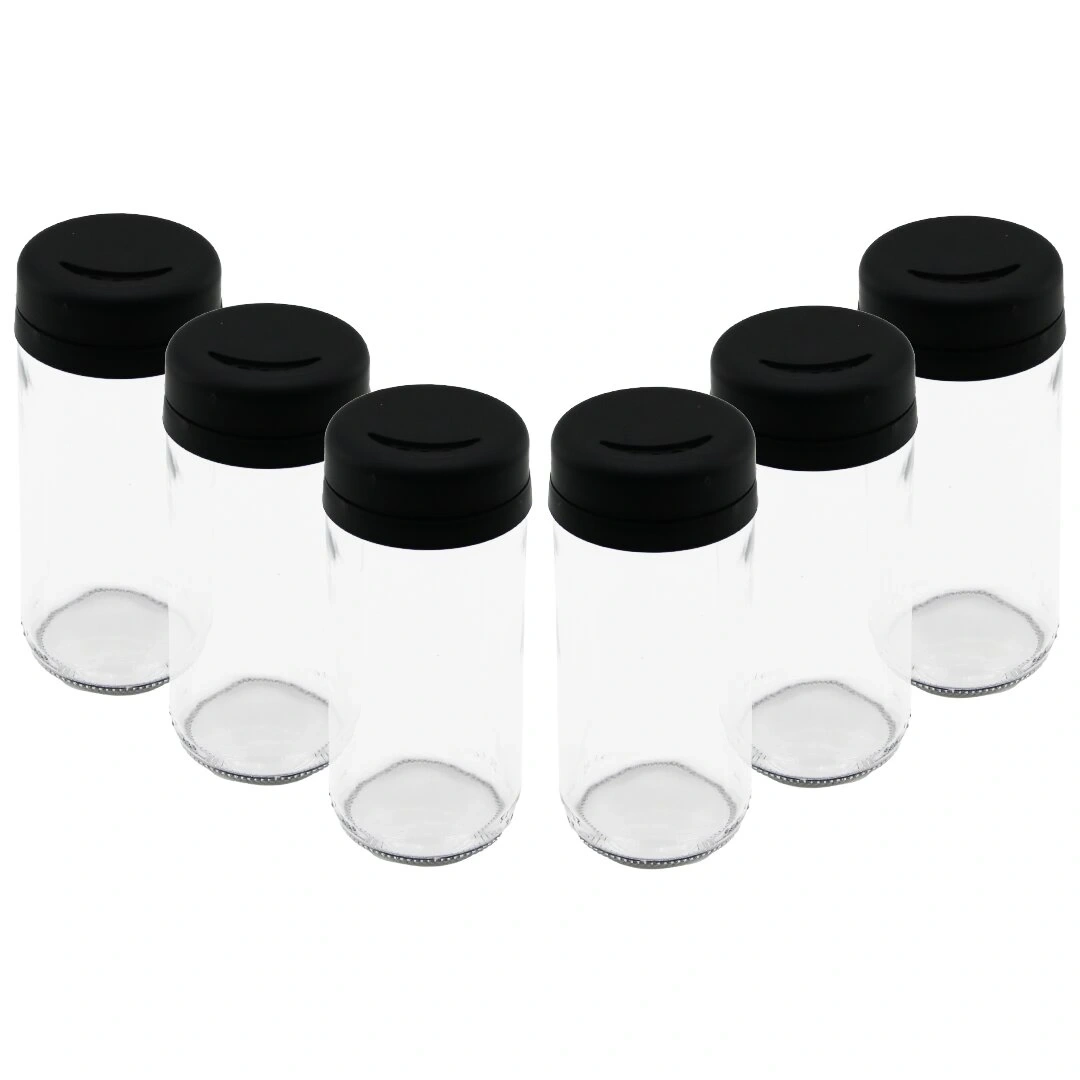 URAS S-00107 KITCHEN BOUTIQUE ( 6PCS ) ( CAM & 225ML ) BAHARATLIK & TUZLUK ( PLASTİK KAPAK )*1