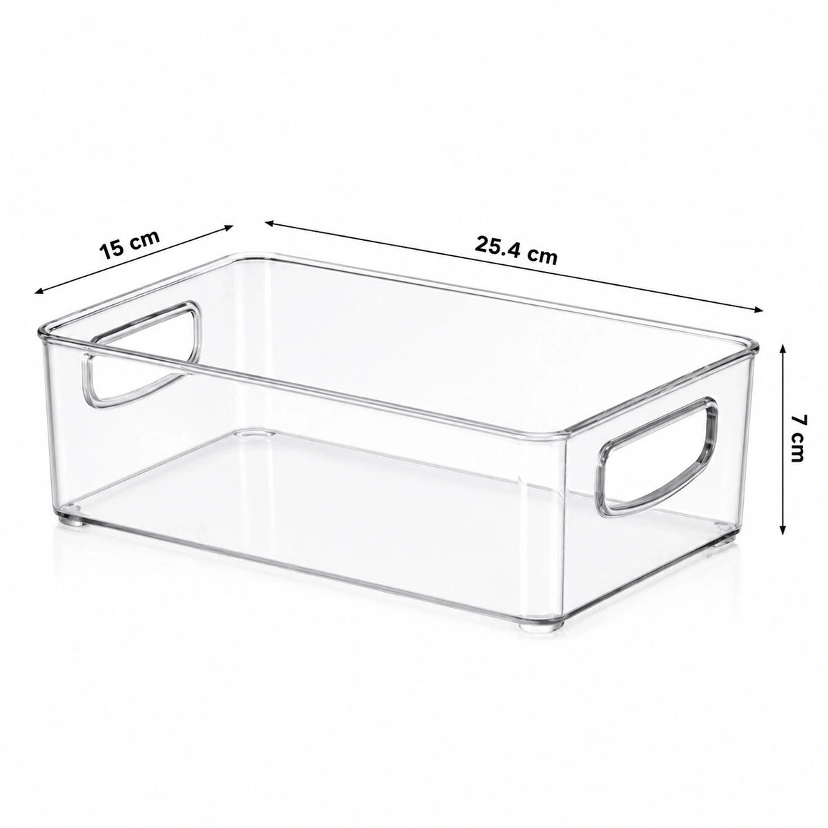 URVE UR-3567 ( 25.4X15X7CM ) ( ŞEFFAF ) ( DÜZENLEYİCİ ) PLASTİK MİKA MODÜLER ÇOK AMAÇLI ORGANİZER*12=K