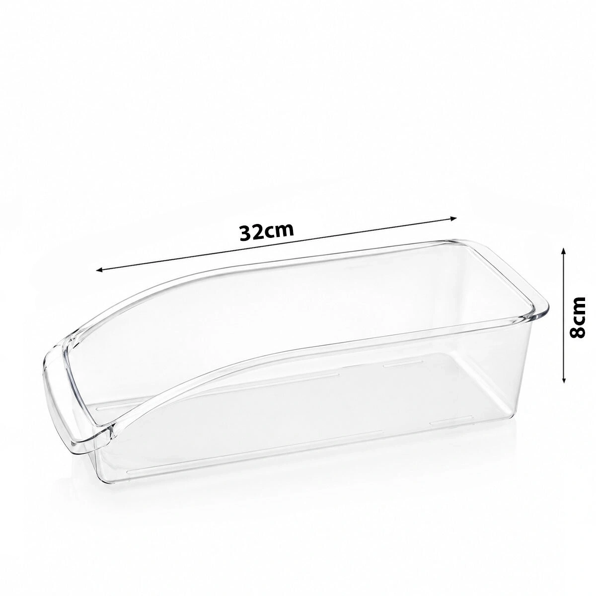 URVE UR-3581 ( 32X8CM ) ( ŞEFFAF ) ( DÜZENLEYİCİ ) PLASTİK MİKA MODÜLER ÇOK AMAÇLI ORGANİZER*24=K