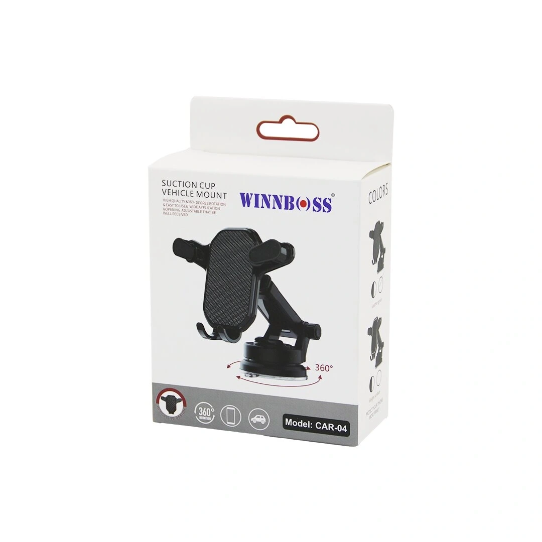WINNBOSS CAR-05 ARAÇ & OTO TELEFON TUTUCU (360° KADEMELİ-UZAYAN-KISALAN KOL) (VANTUZLU) (OYNAR BAŞ & KOLLAR)*100