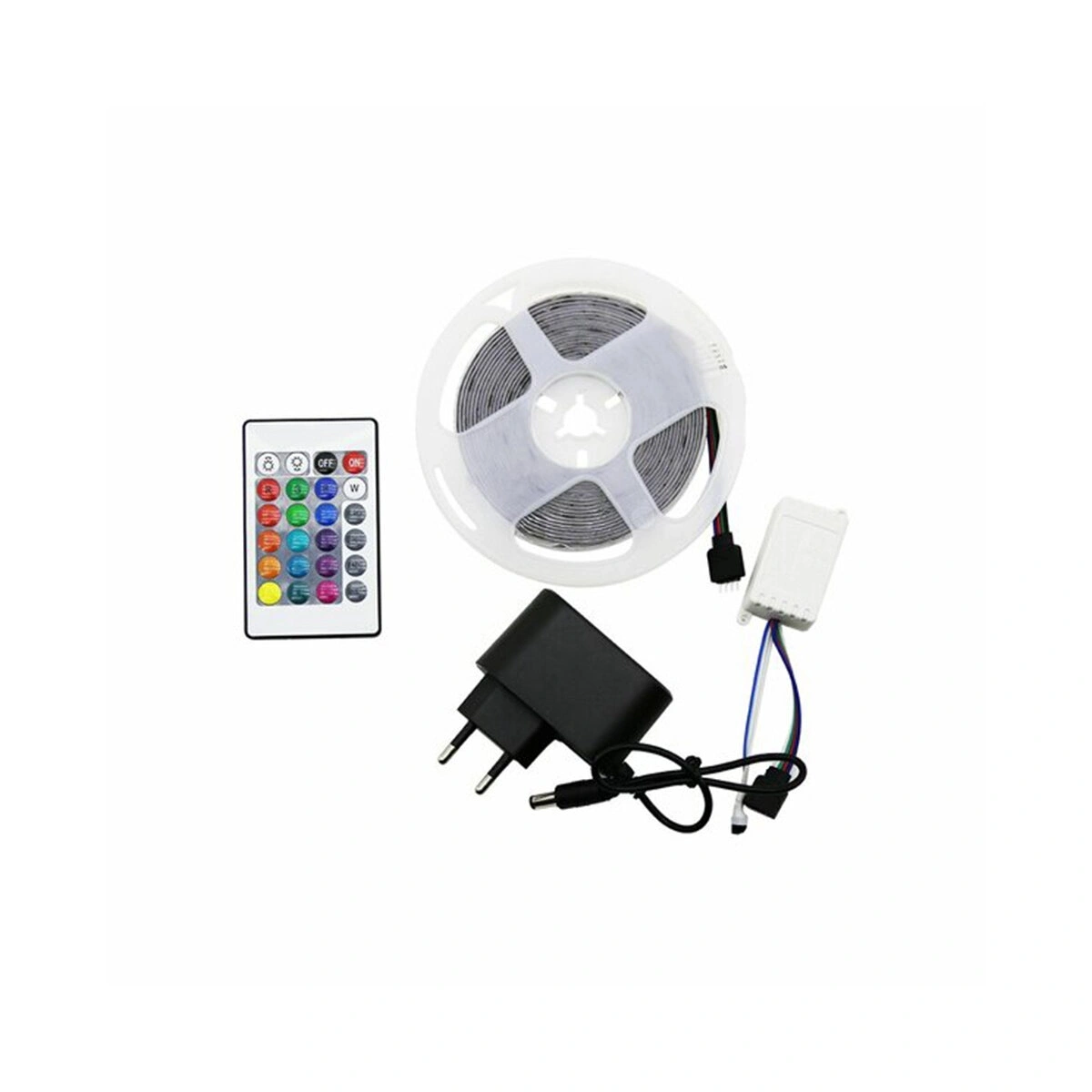 WINNBOSS LED STRIP WN-1161 ( 4.5MT ) ( KUMANDALI & ADAPTÖRLÜ ) ( RGB RENKLİ ) ŞERİT LED ( SMD=2835 ) ( 54LEDs/m )*100