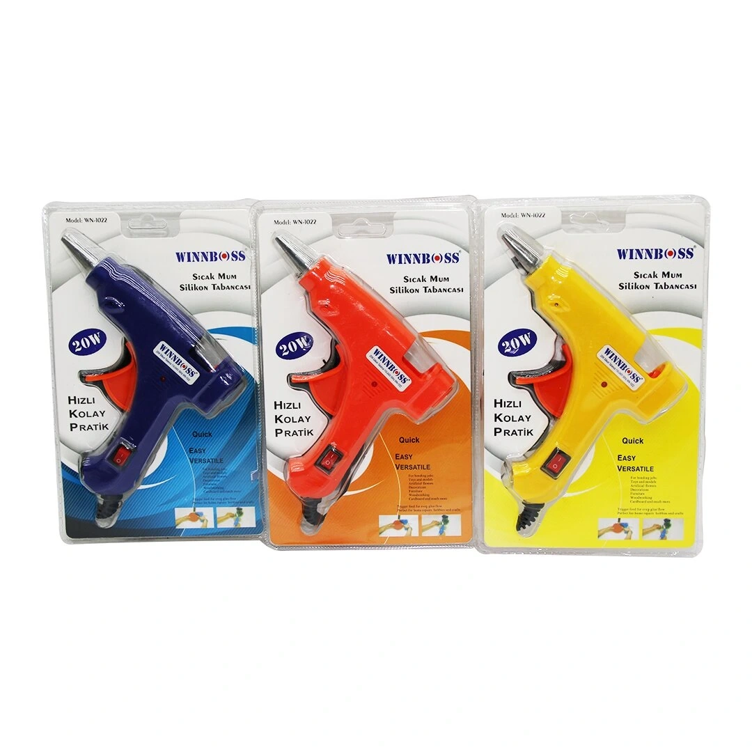 WINNBOSS WN-1022 ( 20W ) ( ANAHTARLI ) ( SICAK ) ( İNCE MUM ) SİLİKON TABANCASI*140