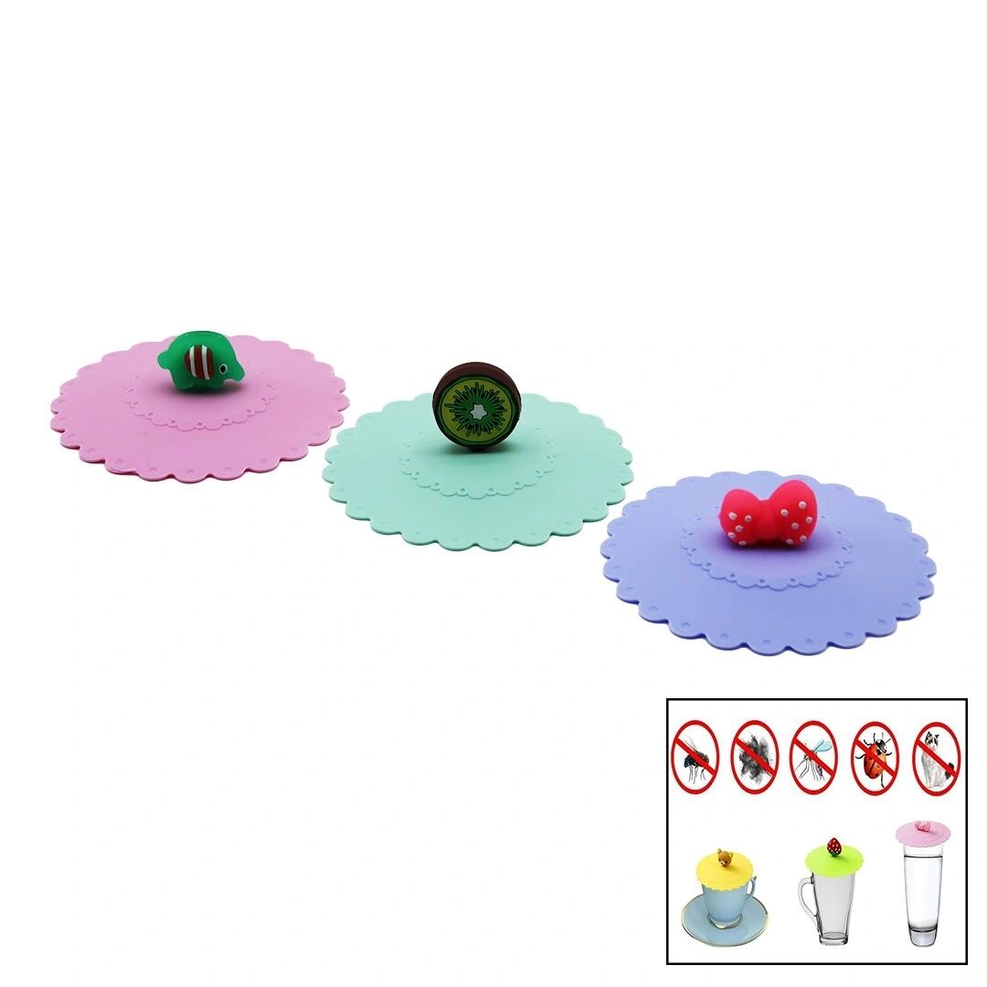 YAKUT-10301 ( SİLİKON ) BARDAK KAPAK ( RENKLİ HAYVAN FİGÜRLÜ )*500