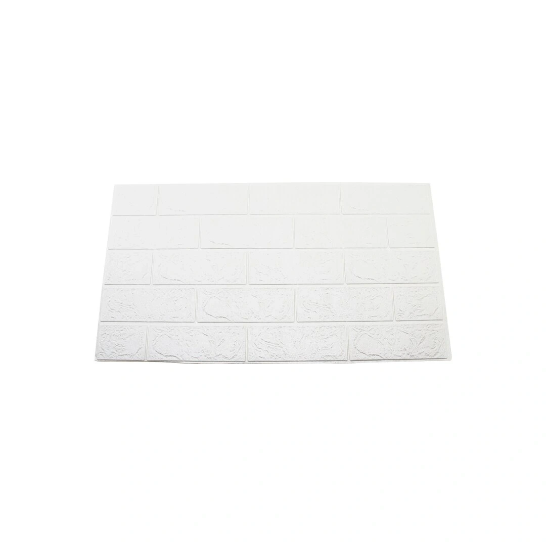 YAKUT-12063 ( KABARTMA & KÖPÜK PANEL ) ( BEYAZ & TUĞLA DESEN ) YAPIŞKANLI DUVAR KAĞIT ( 39X70CM )*10X28