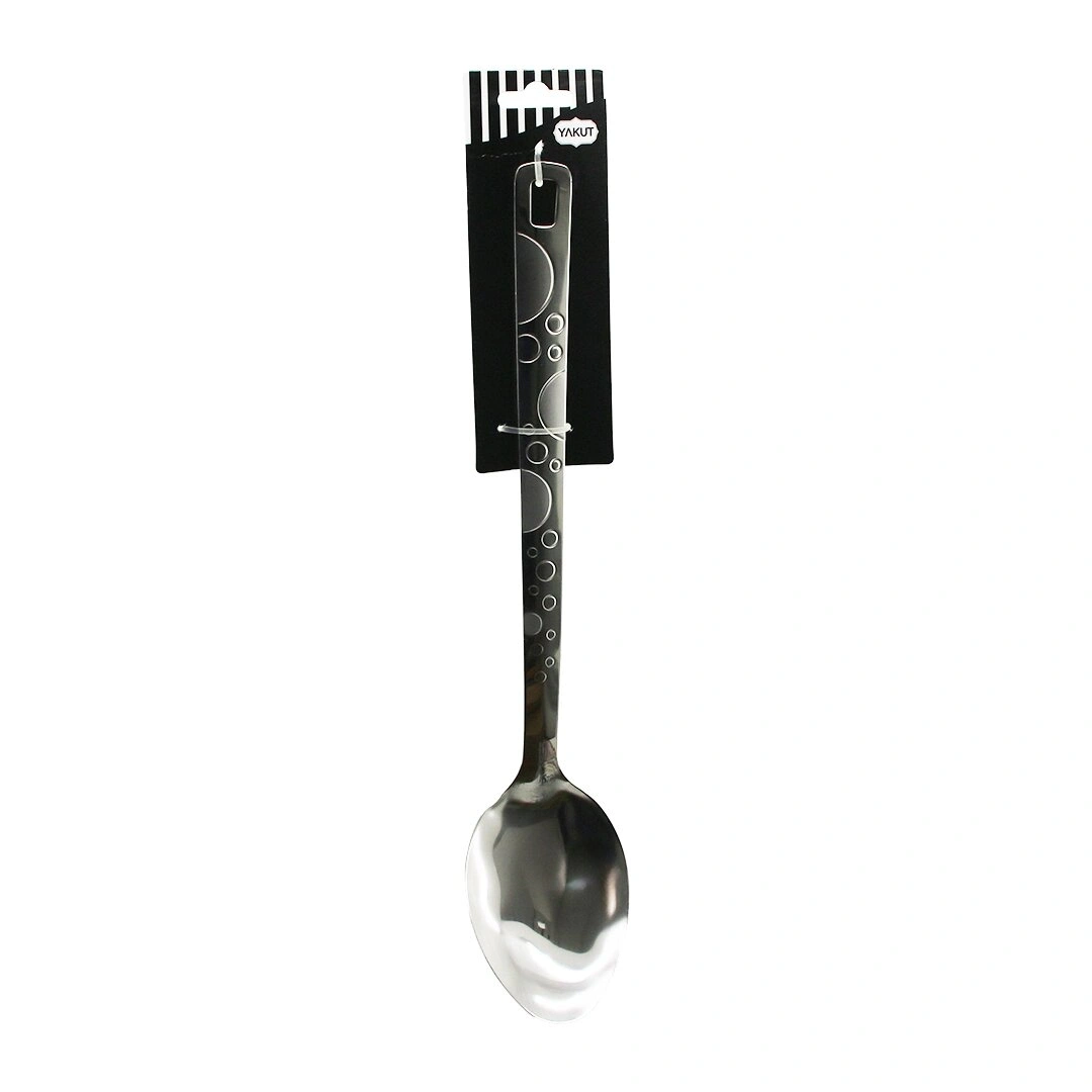 YAKUT-13441 ( ÇELİK METAL ) ( SERVİS KAŞIK ) DESENLİ ( 36CM )*12X6