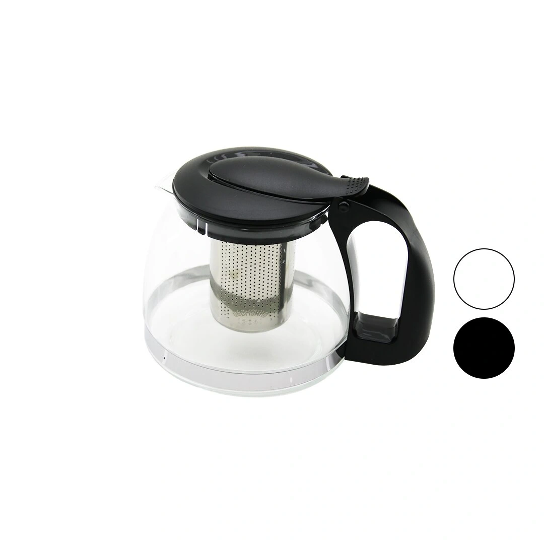 BAROTTİ DMR-8684 ( 700ML ) ( CAM ) DEMLİK ( ÇELİK SÜZGEÇLİ & PLASTİK KULP & KAPAK & KROM ÇERÇEVE )*80