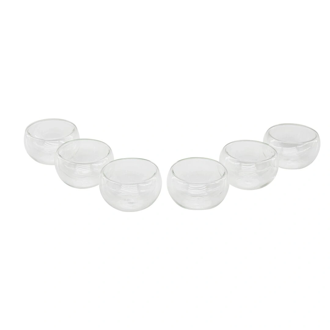 YAKUT-9997 ( 6PCS ) ( DÜZ CAM ) ( ÇİFT CİDARLI ) SOSLUK & LOKUMLUK ( 50 ML )*24=K