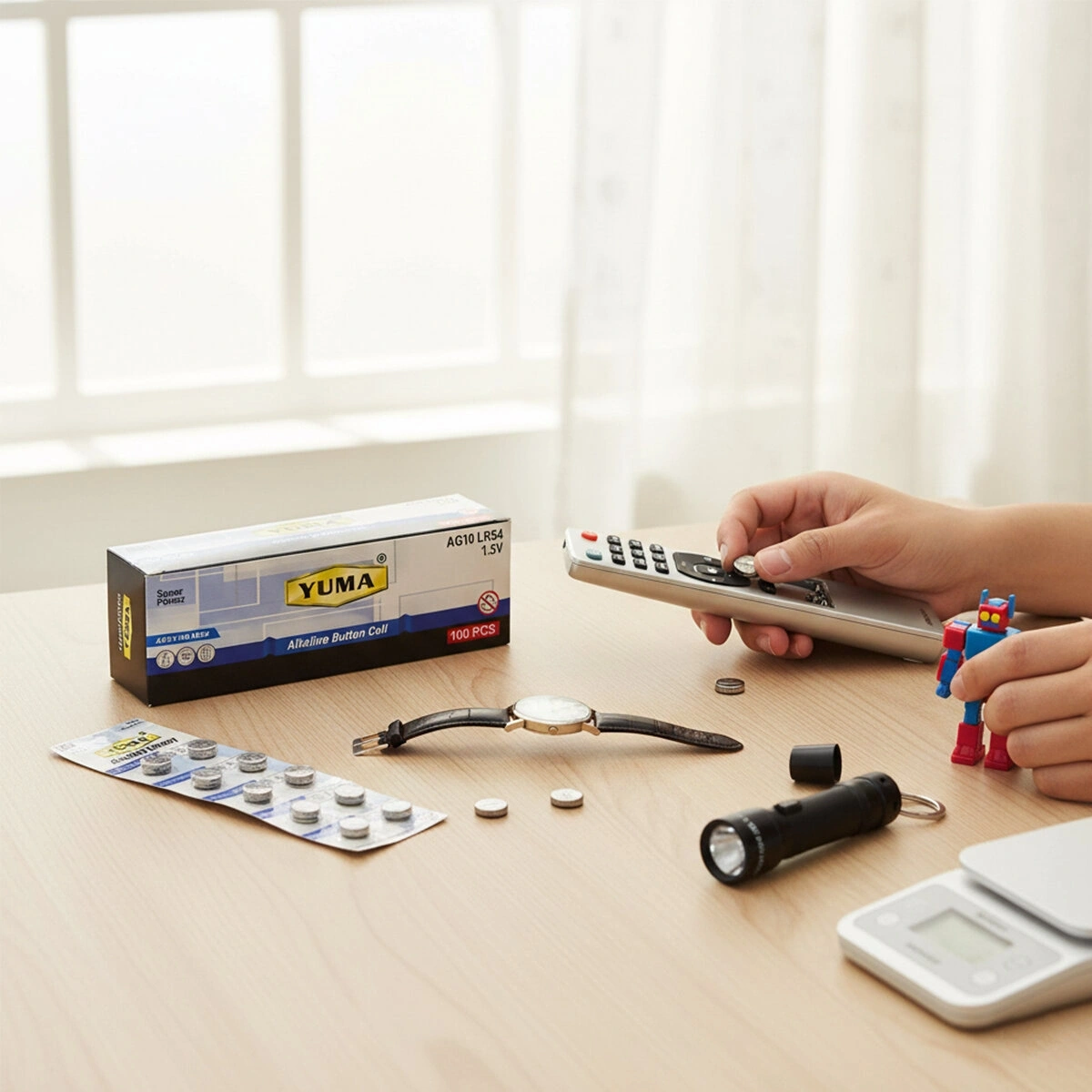 YUMA YM-9AG10 ( AG10 ) ( LR-54 ) ( DÜĞME PİL ) ( ALKALİN ) ( 1.5V ) ( 10LU KART )*200