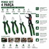 BOSCH-1 600 A02 W7K ( 4PCS ) PENSE SETİ ( 10 PAPAĞAN PENSE & 7 PENSE - 6 YAN KESKİ - 7 KARGABURNU ) ( 60 ± KESME SERTLİK )*1