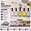 ALVETRO ALV-03 ( ŞEFFAF RENKLİ CAM ) SIVI SABUNLUK ( 360ML ) ( ALTIGEN & ÇİZGİLİ DESEN )*12X4