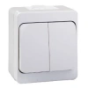 ATOM ( SIVA ÜSTÜ ) KOMİTATÖRLÜ 2Lİ ANAHTAR PRİZ*12X10