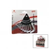AZM ( 9PCS ) ( MİNİ & KISA ) ALYAN ANAHTAR SETİ TAKIM ( NO-1.5 - 2 - 2.5 - 3 - 3.5 - 4 - 5 - 6 - 8 ) (ÜÇGEN STAND ASKILIK)*24X8