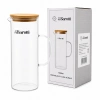 BAROTTİ DMR-9039 ( BAMBU KAPAKLI ) CAM SÜRAHİ & BOROSİLİKAT ( 1200ML )*12=K