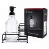 BAROTTİ DMR-9779 ( CAM ŞİŞE & 500ML ) ( SİYAH METAL STAND & SİYAH POMPA ) SIVI SABUNLUK SETİ*24
