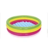 BESTWAY-51104 ( 3 HALKA ) ( 62LT ) YUVARLAK RENKLİ ŞİŞME HAVUZ ( 1.02MX25CM & 40X10 )*8=K