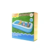 BESTWAY-54009 ( 3 HALKA ) ( 1.16LT ) DİKDÖRTGEN AİLE MAVİ ŞİŞME HAVUZ ( 3.05X1.83X56CM ) ( 6+YAŞ )*2=K