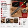 BHD-00420 ( 8 İNC ) ( BALIK SIRTI ) AĞAÇ & METAL TÖRPÜSÜ ( METAL EĞE ) ( KAUÇUK PLASTİK SAPLI )*12X6