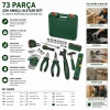 BOSCH-1 600 A03 9HZ ( 531 ) ( 73PCS ) HIRDAVAT SET ( KURBAĞACIK-KERPETEN-PAPAĞAN PENSE-ÇEKİÇ-CIRCIR KOL-TORNAVİDA-BİTS UÇ-ALYAN SET-SU TERAZİSİ- PENSE- MAKET BIÇAK & YEDEK -ŞERİT METRE-KALEM)*1