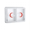 ÇELİK AYNA-156 ( CAM ) ( 2 KAPAKLI ) ECZA DOLABI*10