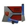 DEVECİ  DVC-74228 ( NO-10) ( 100MM ) ( KAPAKLI ) ( SAPTAK ) METAL KAZIMA SPATULASI ( PLASTİK SAPLI )*12X12
