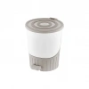 DÜNYA-01070-407 ( KUM BEJİ ) PASTEL- ( LÜX ) ( 14LT ) ( PEDALLI ) ÇÖP KOVASI PLASTİK ( 315X285X335MM )*6=K