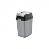 DÜNYA-09711-400&410 ( SİYAH & GRİ ) EASY ( 5LT ) ( ÇİFT KAPAKLI ) ÇÖP KOVASI PLASTİK ( 149X185X266MM )*36=K