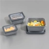 DÜNYA-30946-999 MİKRO LİNE ( 3PCS = 600-1100-1800ML ) ( DİKDÖRTGEN ) PLASTİK SAKLAMA KABI SET ( MİKRODALGA KULLANILABİLİR )*12=K