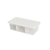 DÜNYA DP-07417-102 ( ŞEFFAF ) ŞEFFAF PLASTİK BUZDOLABI ORGANİZERİ KAPAKLI 6LT ( 3 BÖLMELİ ) ( 373X193X110MM )*24=K