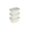 DÜNYA DP-31261-999 ( D.DÖRTGEN ) ( 3PCS = 500ML ) EASY KEEP SAKLAMA KABI ( RENKLİ PLASTİK & ŞEFFAF KAPAK )*12=K