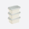 DÜNYA DP-31262-999 ( D.DÖRTGEN ) ( 3PCS = 1000ML ) EASY KEEP SAKLAMA KABI ( RENKLİ PLASTİK & ŞEFFAF KAPAK )*12=K