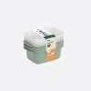 DÜNYA DP-31262-999 ( D.DÖRTGEN ) ( 3PCS = 1000ML ) EASY KEEP SAKLAMA KABI ( RENKLİ PLASTİK & ŞEFFAF KAPAK )*12=K