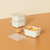 DÜNYA DP-31262-999 ( D.DÖRTGEN ) ( 3PCS = 1000ML ) EASY KEEP SAKLAMA KABI ( RENKLİ PLASTİK & ŞEFFAF KAPAK )*12=K