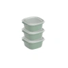 DÜNYA DP-31271-999 ( KARE ) ( 3PCS = 550ML ) EASY KEEP SAKLAMA KABI ( RENKLİ PLASTİK & ŞEFFAF KAPAK )*12=K