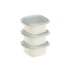 DÜNYA DP-31272-999 ( KARE ) ( 3PCS = 1000ML ) EASY KEEP SAKLAMA KABI ( RENKLİ PLASTİK & ŞEFFAF KAPAK )*12=K