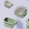 DÜNYA DP-31272-999 ( KARE ) ( 3PCS = 1000ML ) EASY KEEP SAKLAMA KABI ( RENKLİ PLASTİK & ŞEFFAF KAPAK )*12=K