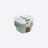 DÜNYA DP-31272-999 ( KARE ) ( 3PCS = 1000ML ) EASY KEEP SAKLAMA KABI ( RENKLİ PLASTİK & ŞEFFAF KAPAK )*12=K