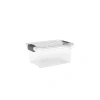 DÜNYA DP-33113-102 ( 6.25LT ) ( ŞEFFAF ) ÇOK AMAÇLI SAKLAMA KUTUSU & ORGANİZER ( KİLİTLİ KAPAK ) ( 210X305X145MM )*12=K