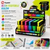 FİXPOİNT P-4581 NEON FOSFORLU KALEM STANDLI (  12 - SARI & 6 - TURUNCU & 6 - PEMBE & 6 - MAVİ & 6 - YEŞİL )*36X24