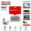 FULLY E-320A ( EF ) ( VİDA ) ( 100PCS ) UYDU KONNEKTÖR*1X100