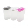 GÜZEL PLASTİK G-019 ( ŞEFFAF PLASTİK ) ( SÜRAHİ ) ( RENKLİ KAPAK ) ( ÖLÇEKLİ = 1500ML )*24=K