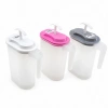 GÜZEL PLASTİK G-020 ( ŞEFFAF PLASTİK ) OVAL ( YAYIK ) SÜRAHİ ( RENKLİ KAPAK )*24=K