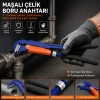 HCS PROLINE CR-V ( 1 PARMAK ) MAŞALI ÇELİK BORU ANAHTARI ( SİLİKON KAPLI ERGONOMİK SAP & 90°C BURUN )*48