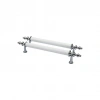 İBİCO-918 ( ORTA & 13CM ) ( KROM & BEYAZ ) BORU KULP*10X5