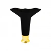 İBİCO-936 ( 15CM & SİYAH & GOLD UÇLU ) PLASTİK MOBİLYA & KOLTUK AYAK*10X5