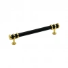 İBİCO-951 ( 16CM ) ( YÜZÜK ALTIN & KULP SİYAH ) BORU ÇEKMECE KULP*10X5